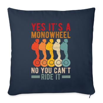 EUC Monowheel - Sofa pillowcase 17,3'' x 17,3'' (45 x 45 cm) - navy - Front