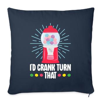 Gumball Machine Chewing Gum Machine - Sofa pillowcase 17,3'' x 17,3'' (45 x 45 cm) - navy - Front