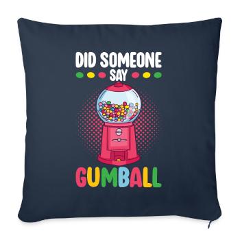 Gumball Machine Chewing Gum Machine - Sofa pillowcase 17,3'' x 17,3'' (45 x 45 cm) - navy - Front