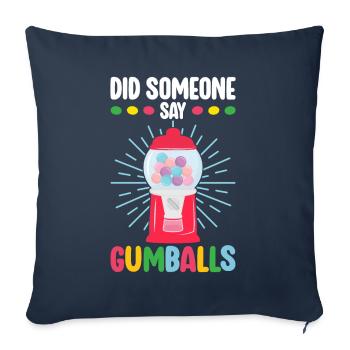 Gumball Machine Chewing Gum Machine - Sofa pillowcase 17,3'' x 17,3'' (45 x 45 cm) - navy - Front