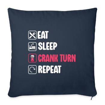 Gumball Machine Chewing Gum Machine - Sofa pillowcase 17,3'' x 17,3'' (45 x 45 cm) - navy - Front