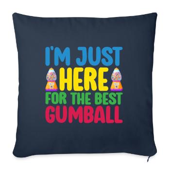 Gumball Machine Chewing Gum Machine - Sofa pillowcase 17,3'' x 17,3'' (45 x 45 cm) - navy - Front