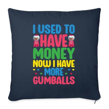 Gumball Machine Chewing Gum Machine - Sofa pillowcase 17,3'' x 17,3'' (45 x 45 cm) - navy - Front