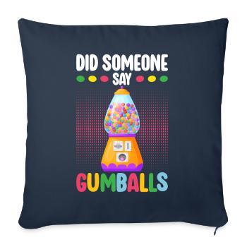 Gumball Machine Chewing Gum Machine - Sofa pillowcase 17,3'' x 17,3'' (45 x 45 cm) - navy - Front