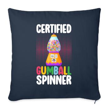 Gumball Machine Chewing Gum Machine - Sofa pillowcase 17,3'' x 17,3'' (45 x 45 cm) - navy - Front