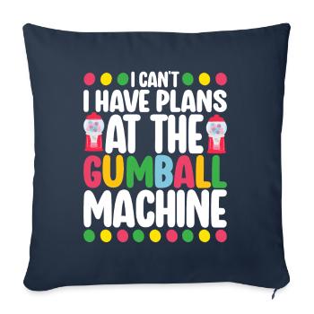 Gumball Machine Chewing Gum Machine - Sofa pillowcase 17,3'' x 17,3'' (45 x 45 cm) - navy - Front