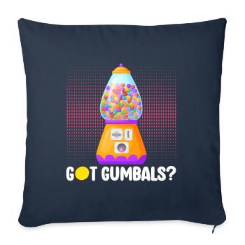 Gumball Machine Chewing Gum Machine - Sofa pillowcase 17,3'' x 17,3'' (45 x 45 cm) - navy - Front