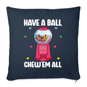 Gumball Machine Chewing Gum Machine - Sofa pillowcase 17,3'' x 17,3'' (45 x 45 cm) - navy - Front