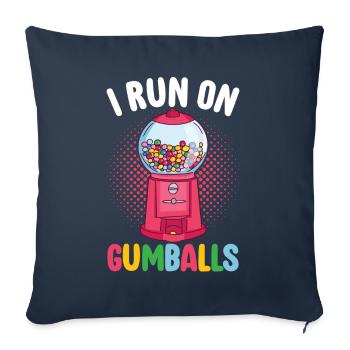 Gumball Machine Chewing Gum Machine - Sofa pillowcase 17,3'' x 17,3'' (45 x 45 cm) - navy - Front