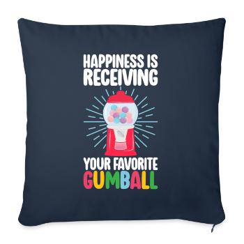 Gumball Machine Chewing Gum Machine - Sofa pillowcase 17,3'' x 17,3'' (45 x 45 cm) - navy - Front