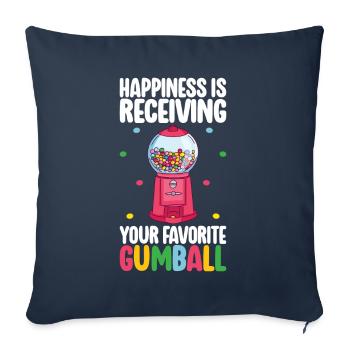 Gumball Machine Chewing Gum Machine - Sofa pillowcase 17,3'' x 17,3'' (45 x 45 cm) - navy - Front