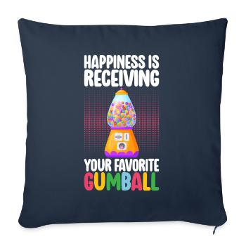 Gumball Machine Chewing Gum Machine - Sofa pillowcase 17,3'' x 17,3'' (45 x 45 cm) - navy - Front
