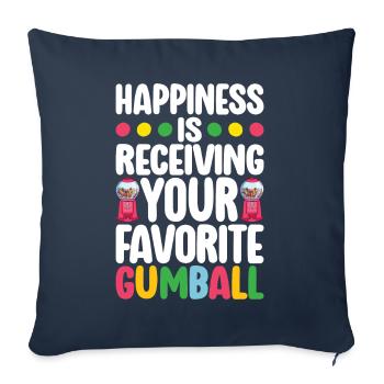 Gumball Machine Chewing Gum Machine - Sofa pillowcase 17,3'' x 17,3'' (45 x 45 cm) - navy - Front