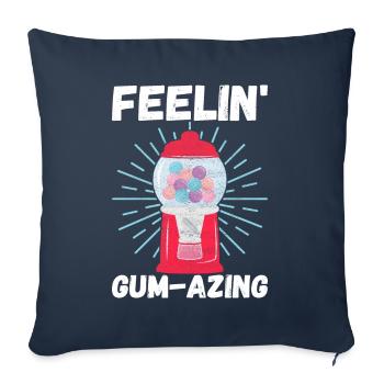 Gumball Machine Chewing Gum Machine - Sofa pillowcase 17,3'' x 17,3'' (45 x 45 cm) - navy - Front