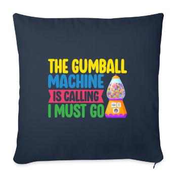 Gumball Machine Chewing Gum Machine - Sofa pillowcase 17,3'' x 17,3'' (45 x 45 cm) - navy - Front