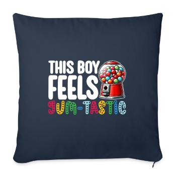 Gumball Machine Chewing Gum Machine - Sofa pillowcase 17,3'' x 17,3'' (45 x 45 cm) - navy - Front