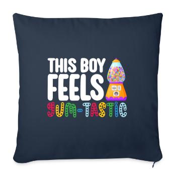 Gumball Machine Chewing Gum Machine - Sofa pillowcase 17,3'' x 17,3'' (45 x 45 cm) - navy - Front