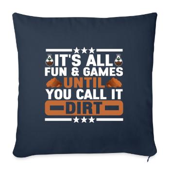 Bodenwissenschaftler Soil Science - Sofa pillowcase 17,3'' x 17,3'' (45 x 45 cm) - navy - Front