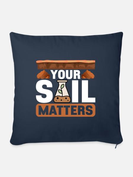 Bodenwissenschaftler Soil Science - Sofakissenbezug 45 x 45 cm - Navy