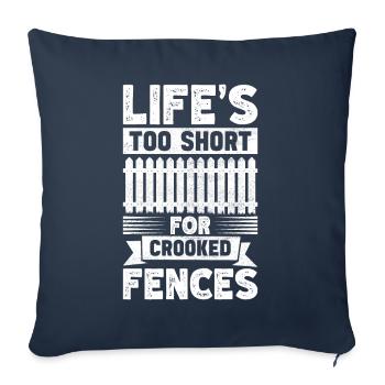 Zauninstallateur Zaunbauer Fence Installer - Sofakissenbezug 45 x 45 cm - Navy - Vorne