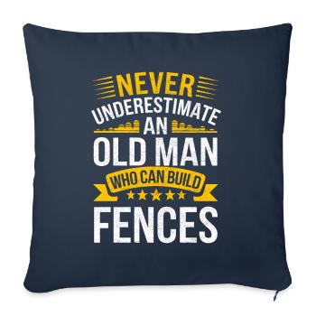 Zauninstallateur Zaunbauer Fence Installer - Sofakissenbezug 45 x 45 cm - Navy - Vorne