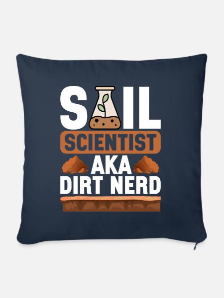 Bodenwissenschaftler Soil Science - Sofakissenbezug 45 x 45 cm - Navy