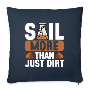 Bodenwissenschaftler Science du sol - Housse de coussin décorative 45 x 45 cm - bleu marine - Devant