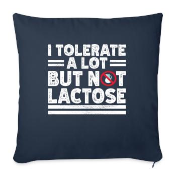 Lactose intolerance Lactose intolerant - Sofa pillowcase 17,3'' x 17,3'' (45 x 45 cm) - navy - Front