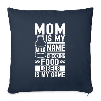 Lactose intolerance Lactose intolerant - Sofa pillowcase 17,3'' x 17,3'' (45 x 45 cm) - navy - Front