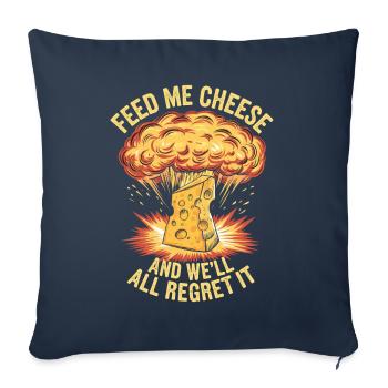 Lactose intolerance Lactose intolerant - Sofa pillowcase 17,3'' x 17,3'' (45 x 45 cm) - navy - Front