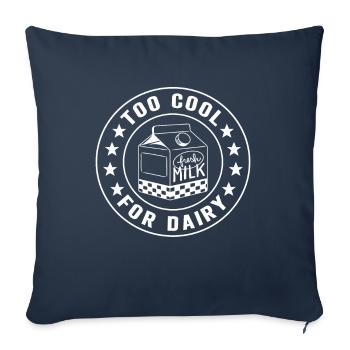 Lactose intolerance Lactose intolerant - Sofa pillowcase 17,3'' x 17,3'' (45 x 45 cm) - navy - Front