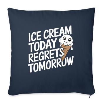 Lactose intolerance Lactose intolerant - Sofa pillowcase 17,3'' x 17,3'' (45 x 45 cm) - navy - Front