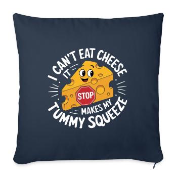 Lactose intolerance Lactose intolerant - Sofa pillowcase 17,3'' x 17,3'' (45 x 45 cm) - navy - Front