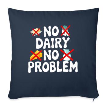 Lactose intolerance Lactose intolerant - Sofa pillowcase 17,3'' x 17,3'' (45 x 45 cm) - navy - Front