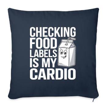 Lactose intolerance Lactose intolerant - Sofa pillowcase 17,3'' x 17,3'' (45 x 45 cm) - navy - Front
