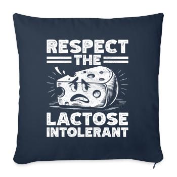 Lactose intolerance Lactose intolerant - Sofa pillowcase 17,3'' x 17,3'' (45 x 45 cm) - navy - Front