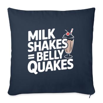 Lactose intolerance Lactose intolerant - Sofa pillowcase 17,3'' x 17,3'' (45 x 45 cm) - navy - Front