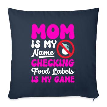 Lactose intolerance Lactose intolerant - Sofa pillowcase 17,3'' x 17,3'' (45 x 45 cm) - navy - Front