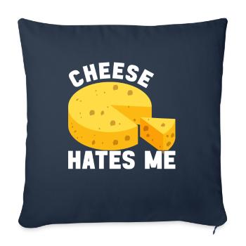 Lactose intolerance Lactose intolerant - Sofa pillowcase 17,3'' x 17,3'' (45 x 45 cm) - navy - Front