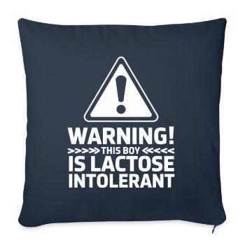 Lactose intolerance Lactose intolerant - Sofa pillowcase 17,3'' x 17,3'' (45 x 45 cm) - navy - Front