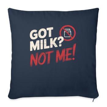 Lactose intolerance Lactose intolerant - Sofa pillowcase 17,3'' x 17,3'' (45 x 45 cm) - navy - Front