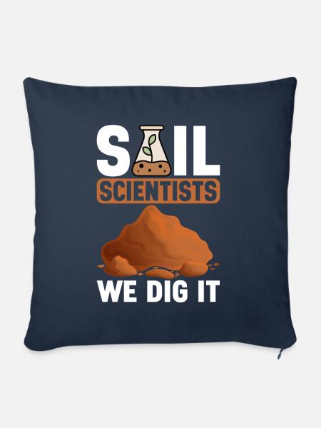 Bodenwissenschaftler Soil Science - Sofakissenbezug 45 x 45 cm - Navy