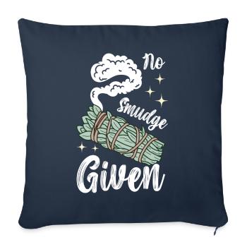 Herbes Encens Purification Spirituelle - Housse de coussin décorative 45 x 45 cm - bleu marine - Devant