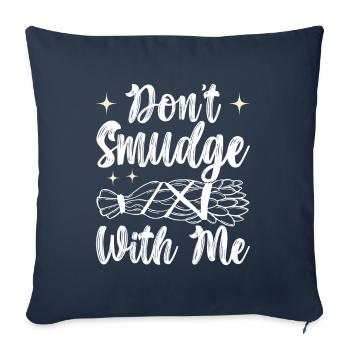 Herbes Encens Purification Spirituelle - Housse de coussin décorative 45 x 45 cm - bleu marine - Devant