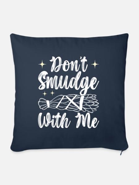 Kräuter Räuchern Smudging Spirituell - Sofakissenbezug 45 x 45 cm - Navy