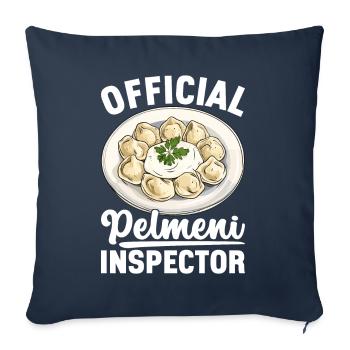 Pelmeni Russian Cuisine - Sofa pillowcase 17,3'' x 17,3'' (45 x 45 cm) - navy - Front