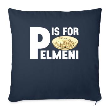 Pelmeni Russian Cuisine - Sofa pillowcase 17,3'' x 17,3'' (45 x 45 cm) - navy - Front