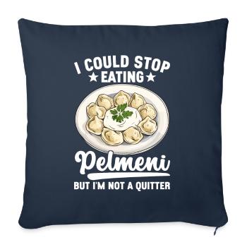 Pelmeni Russian Cuisine - Sofa pillowcase 17,3'' x 17,3'' (45 x 45 cm) - navy - Front