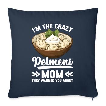 Pelmeni Russian Cuisine - Sofa pillowcase 17,3'' x 17,3'' (45 x 45 cm) - navy - Front