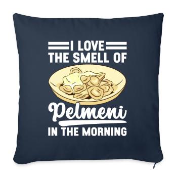 Pelmeni Russian Cuisine - Sofa pillowcase 17,3'' x 17,3'' (45 x 45 cm) - navy - Front
